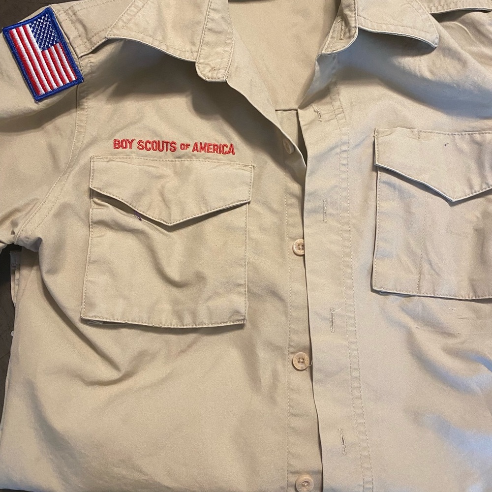 Official Boy Scouts of America uniform shirt size YM